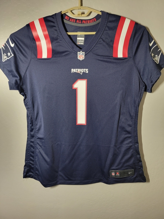 Nike Tops - Nike New England Patriots Women's Navy #1 Football Jersey Size XXL